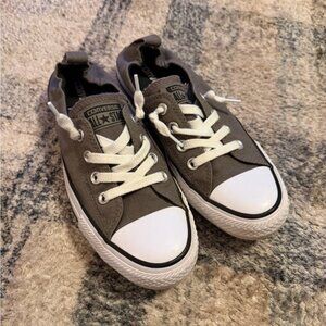 Converse Women's Gray Canvas Sneakers